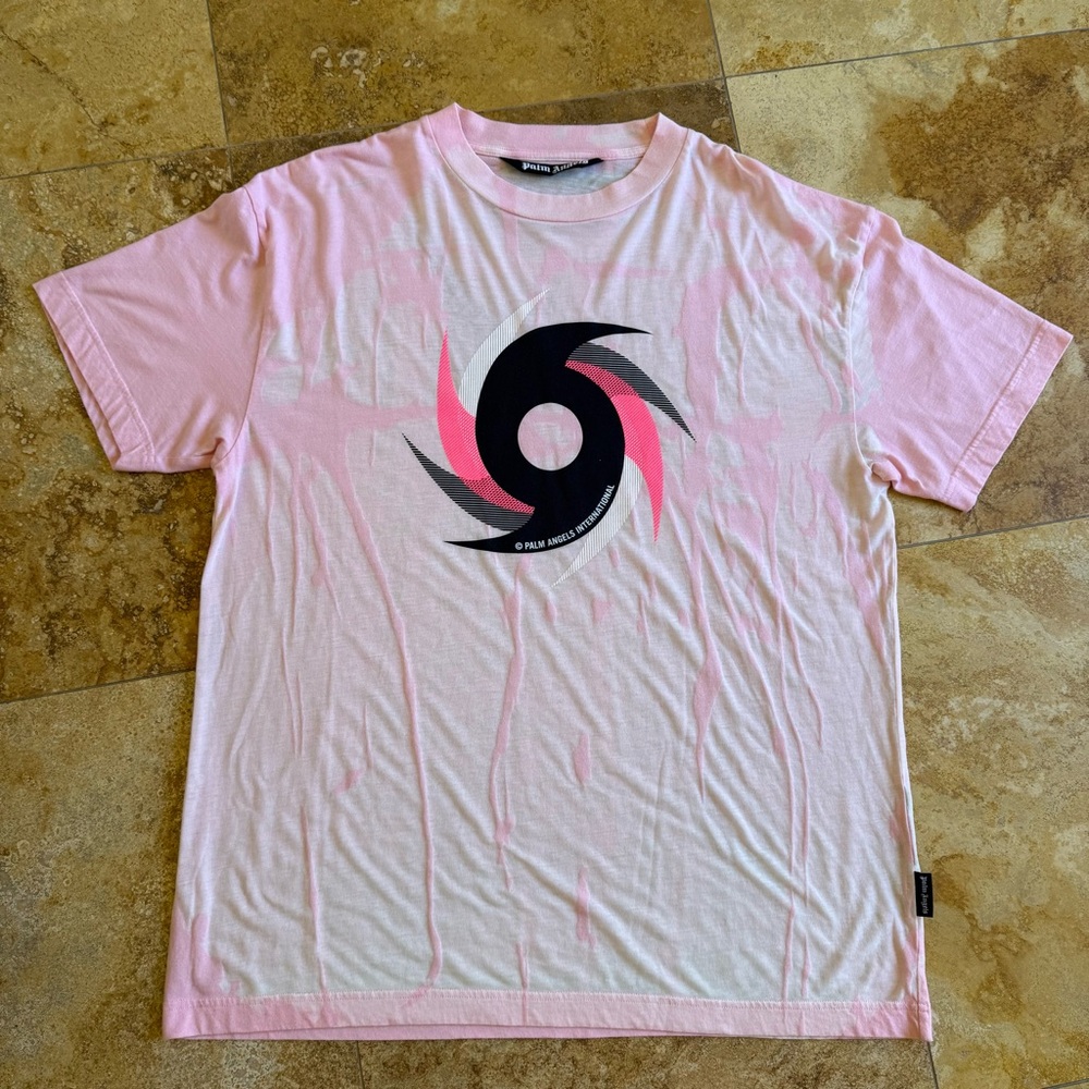 Palm Angels Pink Short Sleeve Tee
